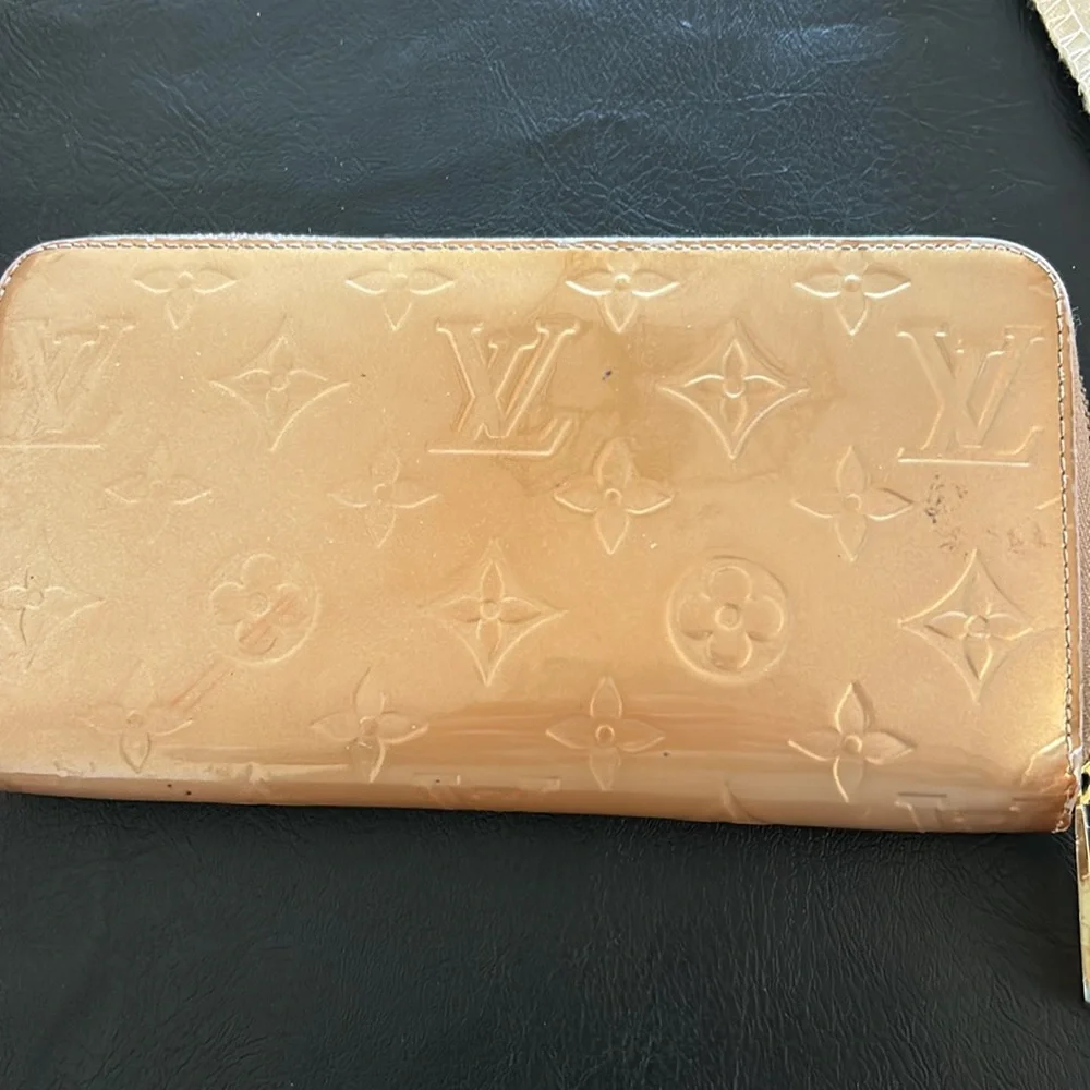Louis Vuitton Tan Embossed Leather Bag. Dust Bag Not Included